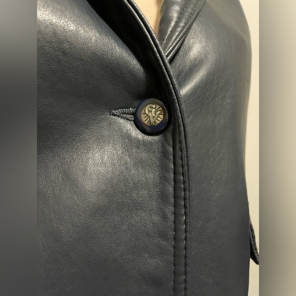 Gruppo GV Italian Vegan Navy Blue Coat M - Picture 11 of 14